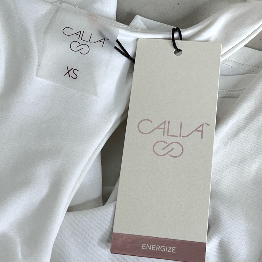 NWT Calia Energize Exercise Sz XS Pure White Breathable Athletic Dress - Picture 8 of 15
